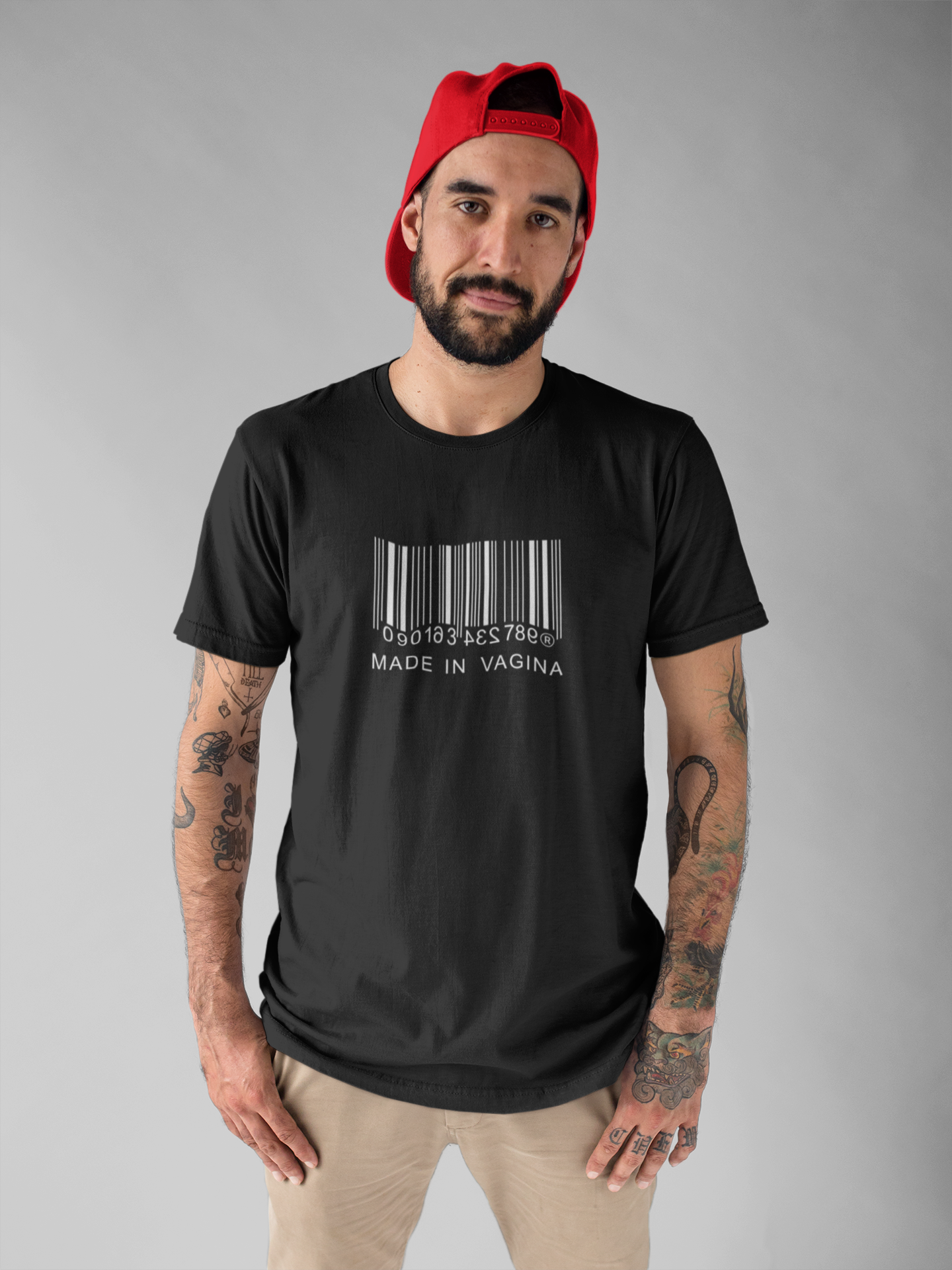 Made in Vagina Soft Unisex Black T-shirt
