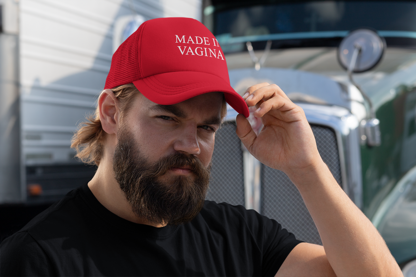 Made in Vagina Red Hat (Printed)
