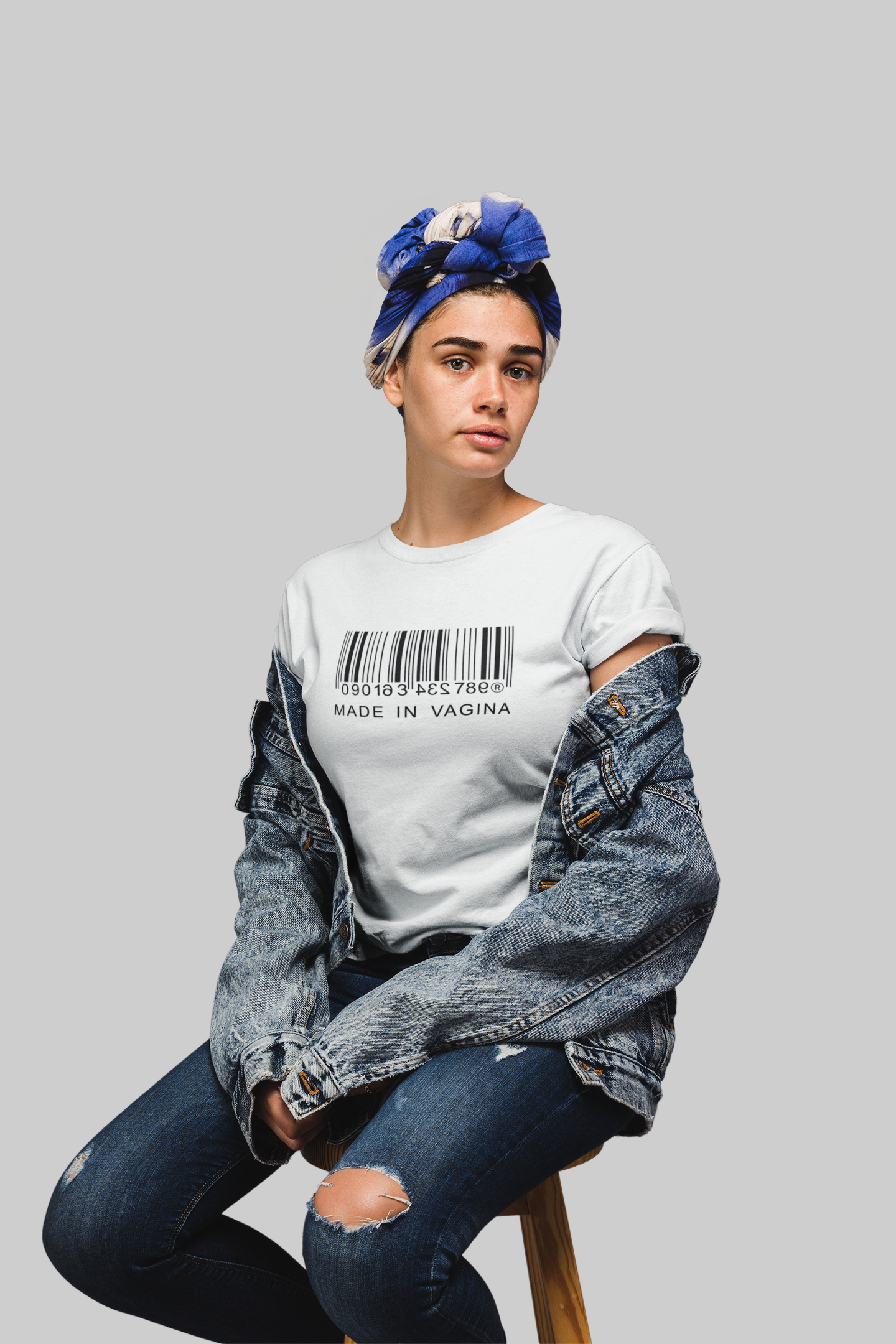 Made in Vagina Soft Unisex White T-shirt