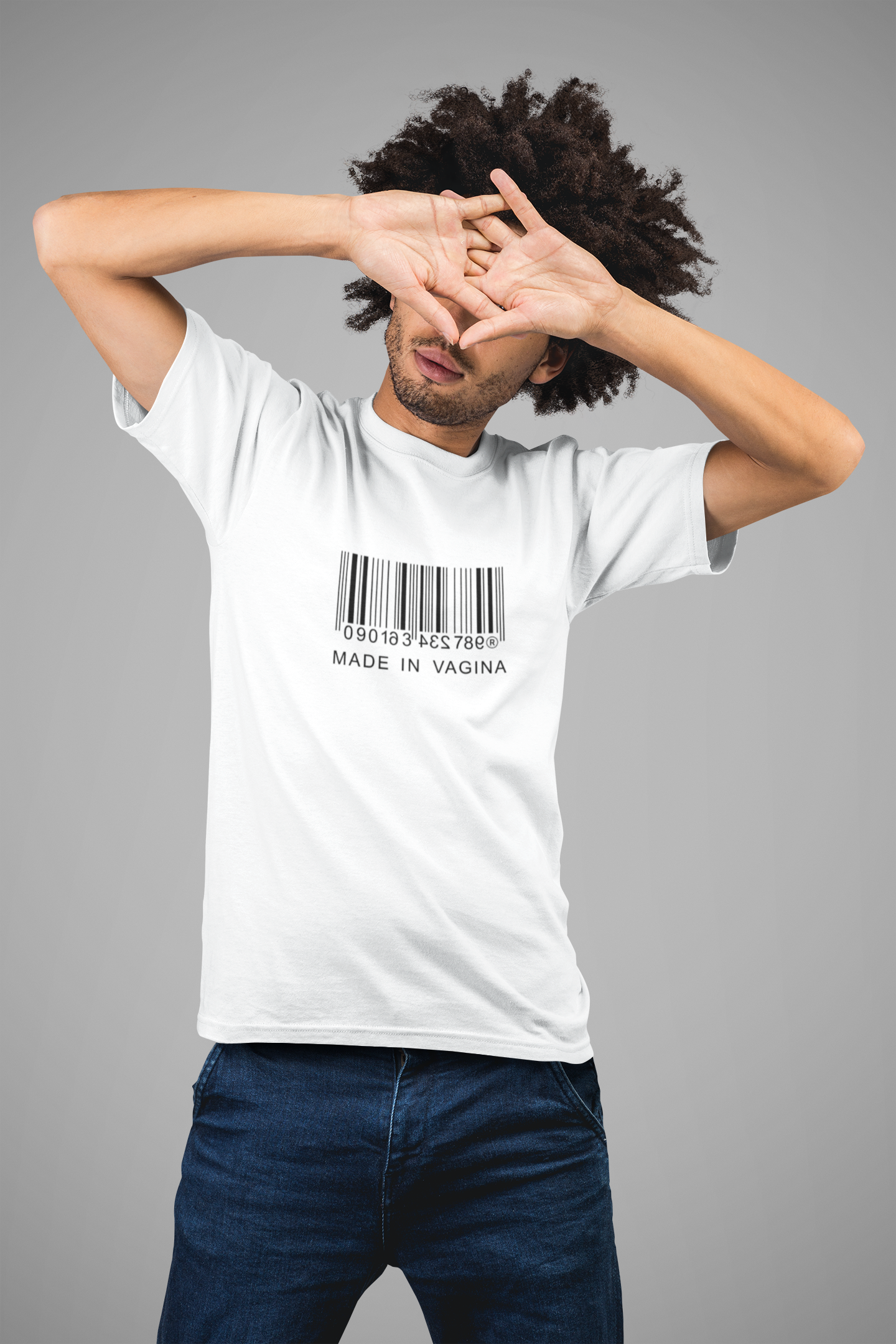 Made in Vagina Soft Unisex White T-shirt