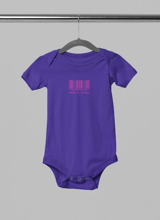 Made in Vagina Multicolor Baby Onesies