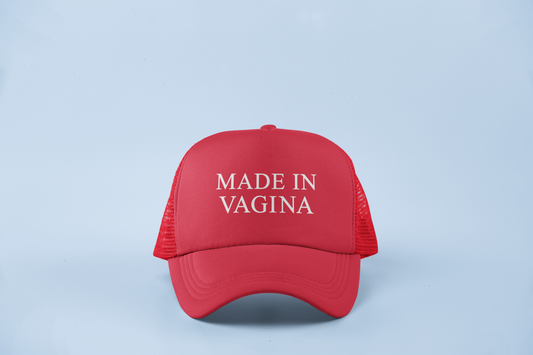 Made in Vagina Red Hat (Printed)