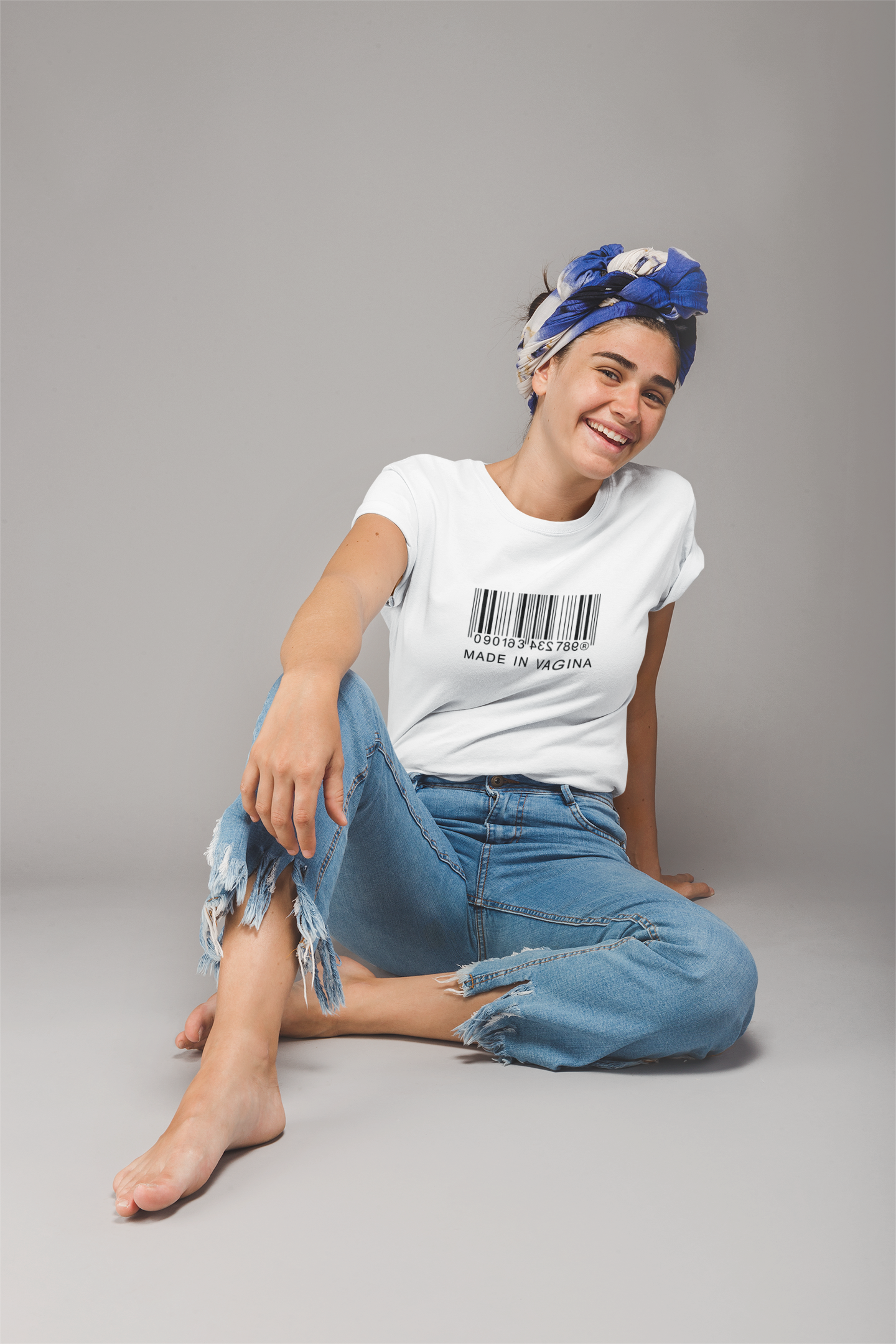 Made in Vagina Soft Unisex White T-shirt